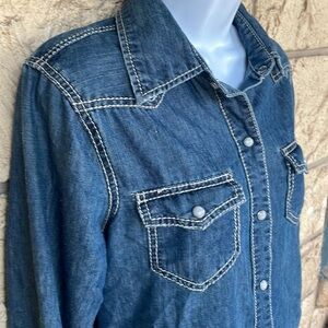 Denim Snap up Shirt